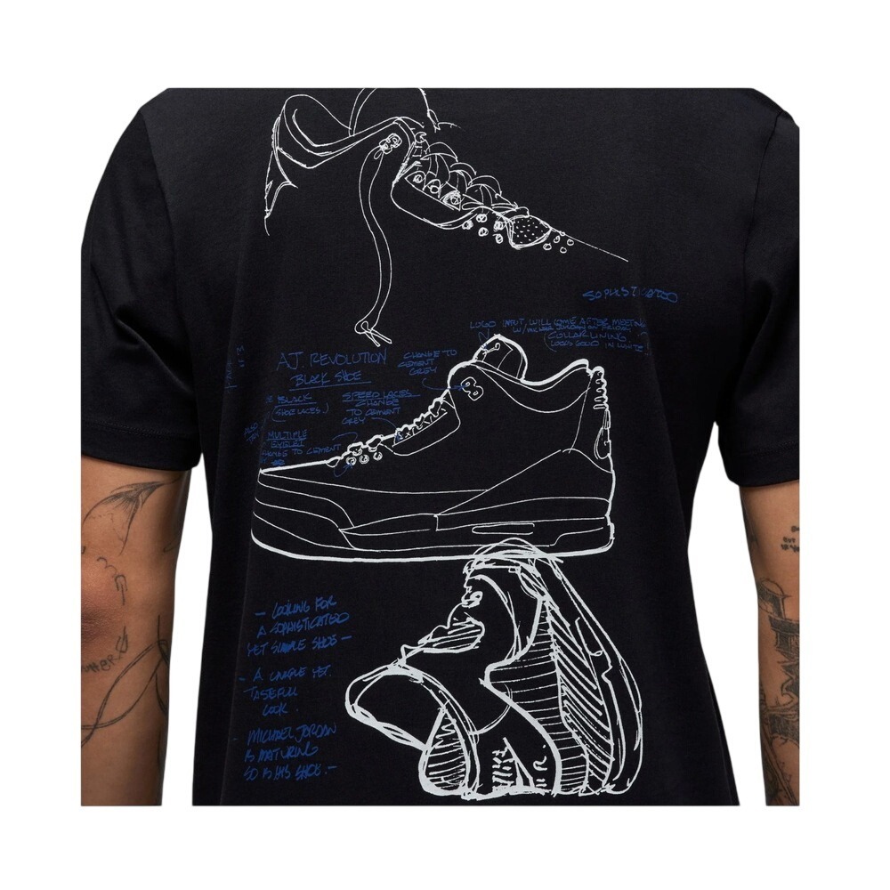 Nike Jordan Rare Air Short Sleeve Mens Lifestyle T-Shirt Black IB7526-010 L - Picture 2 of 6